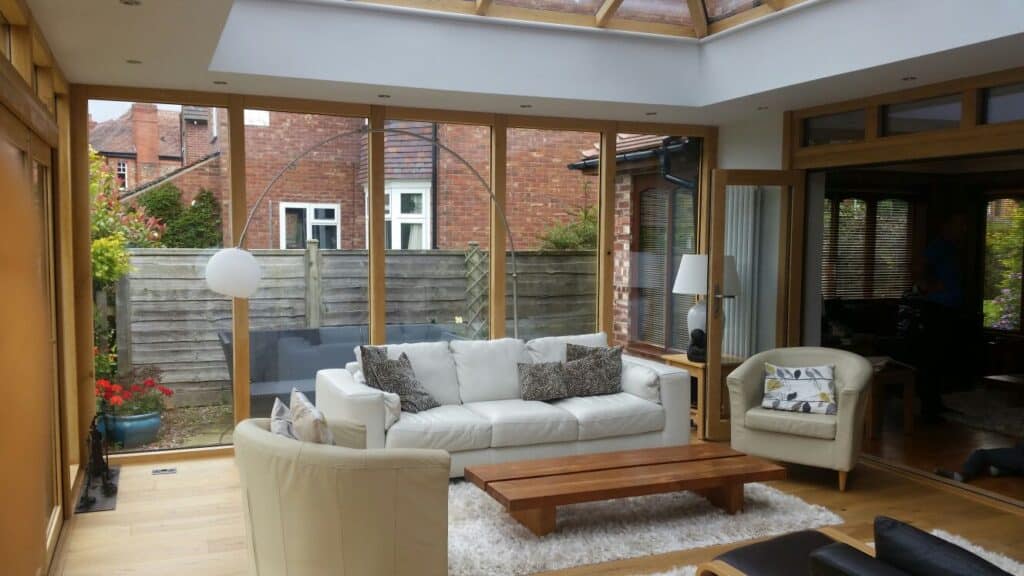 Accoya wood orangery interior